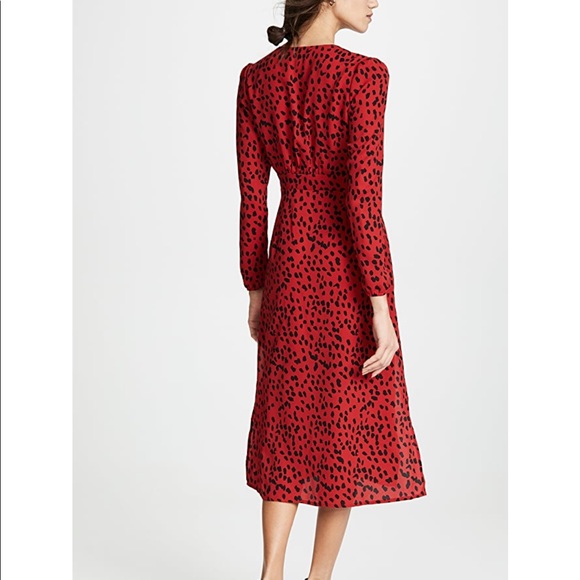 NWOT Rahi XS Red Leopard Scarlett Dress X Small - Picture 4 of 11